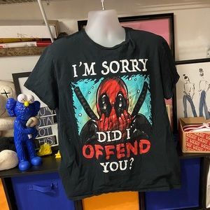 3/$25 Marvel Deadpool did i offend you shirt